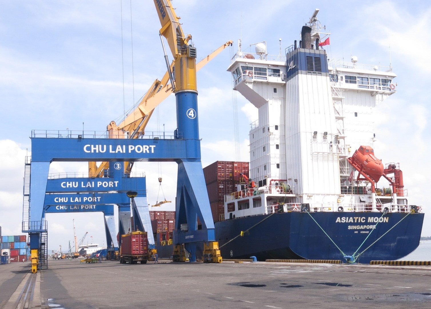 At Chu Lai port, Quang Nam