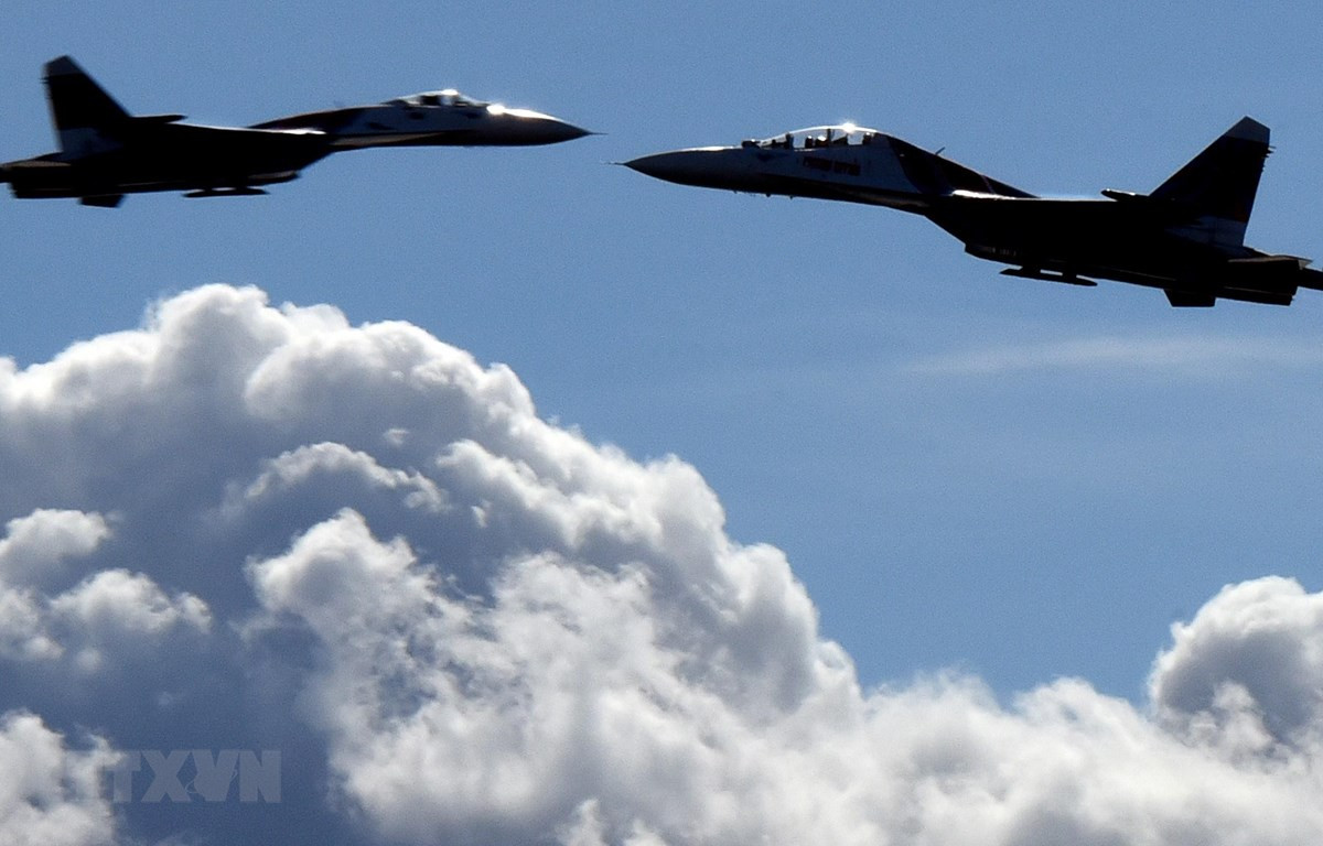 Máy bay tiêm kích Su-27 của Nga. (Ảnh: AFP/TTXVN)