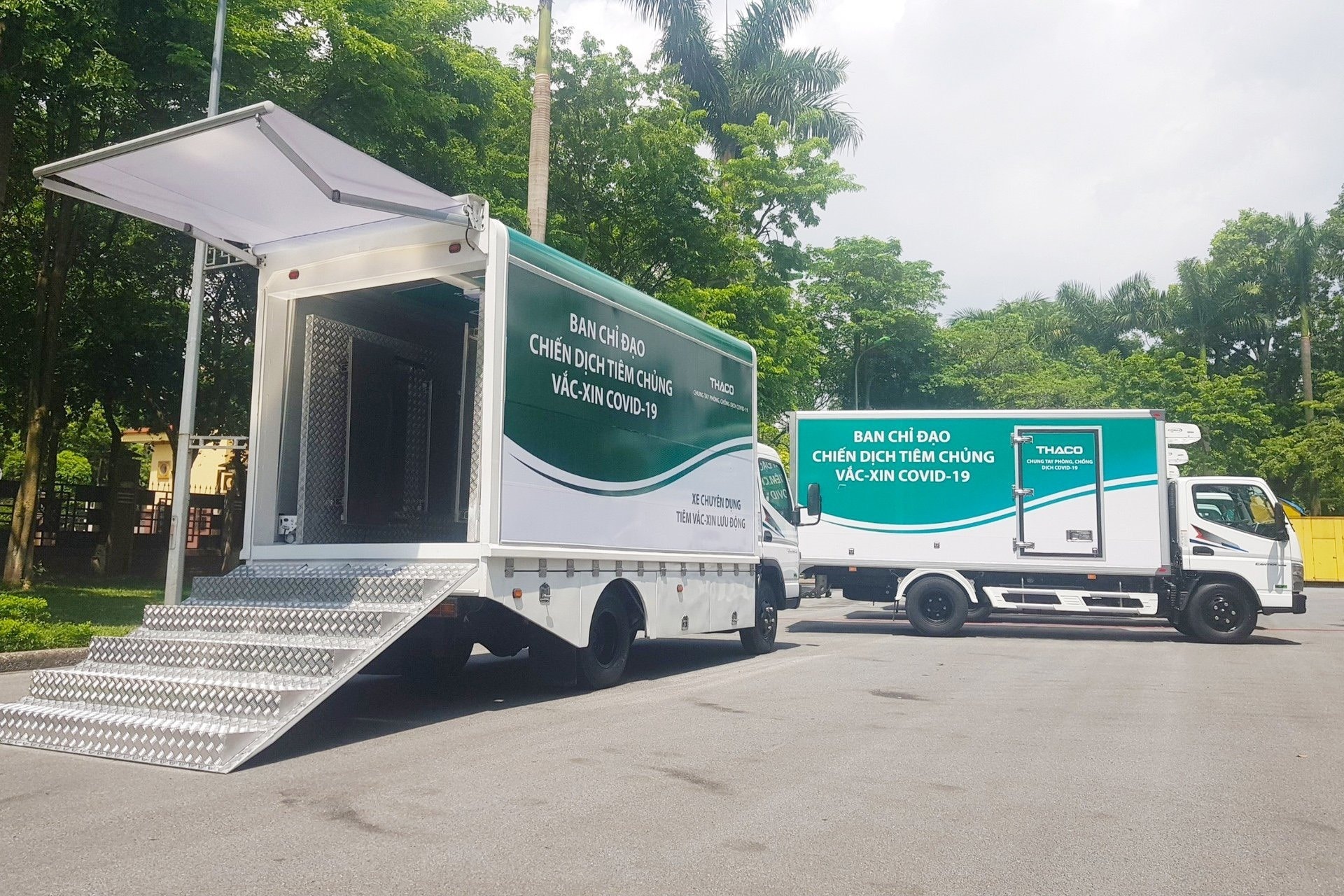 THACO’s vaccination trucks