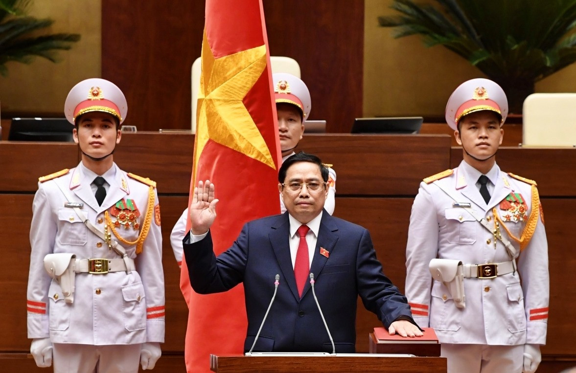 Thủ tướng Phạm Minh Chính tuyên thệ nhậm chức.