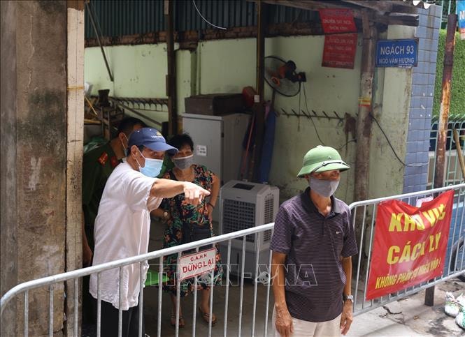 Khu vực cách ly phòng dịch Covid-19. Ảnh: TTXVN