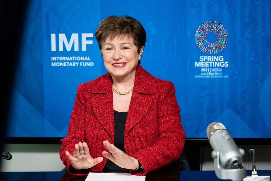 Tổng Giám đốc IMF, bà Kristalina Georgieva. Ảnh: xinhua