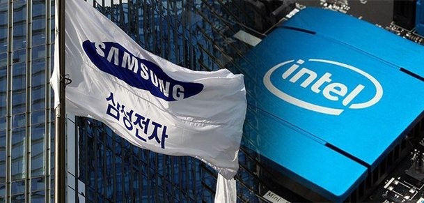 Samsung đã vượt qua Intel để trở thành nhà sản xuất chip hàng đầu thế giới về doanh thu. Ảnh: nate.com