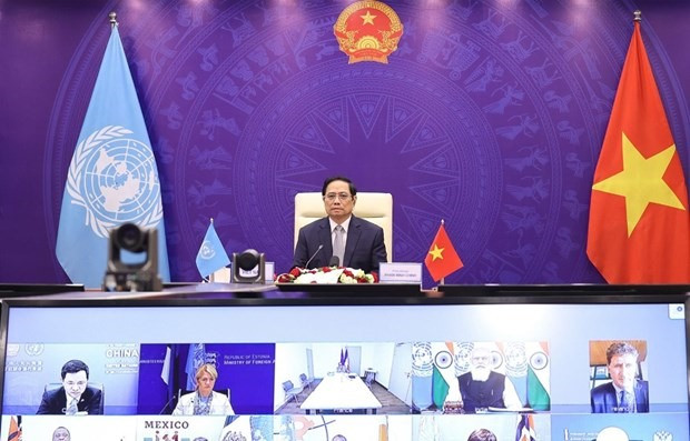 At the UNSC's High-level Open Debate on “Enhancing Maritime Security – A Case for International Cooperation”, held virtually on August 9, Vietnamese Prime Minister Chinh presented three proposals to tackle maritime challenges. (Photo: VNA)