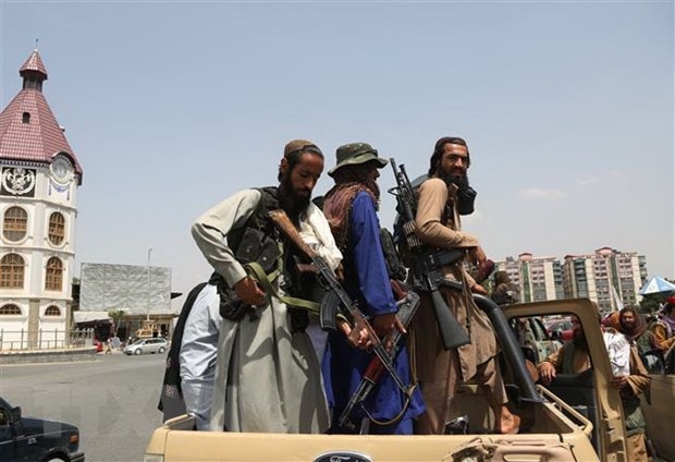 Các tay súng Taliban tại thủ đô Kabul, Afghanistan. (Ảnh: THX/TTXVN)