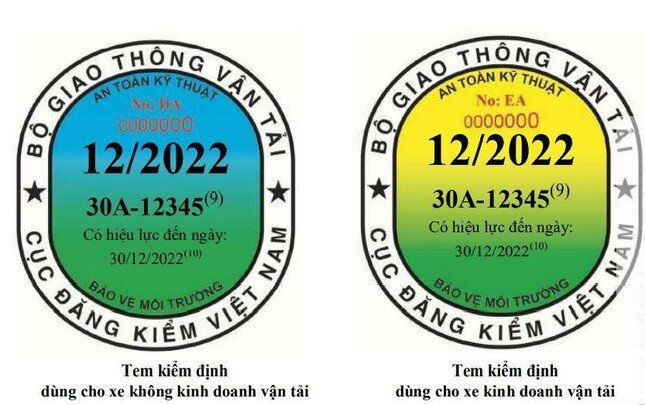 Mẫu tem kiểm định được áp dụng từ 1.10.2021