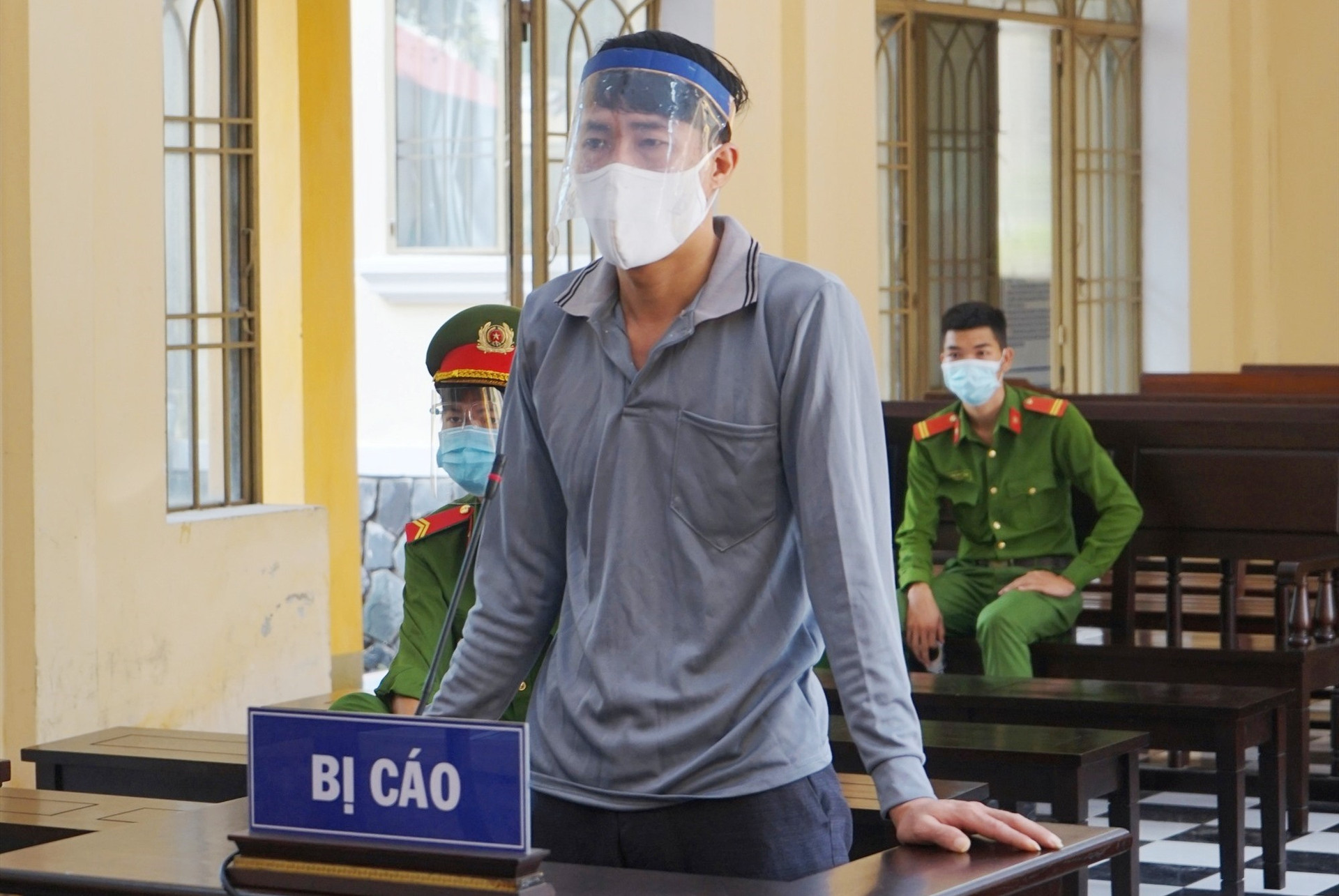 Bị cáo Nguyễn Thanh Xuân tại phiên tòa. Ảnh. P.L.