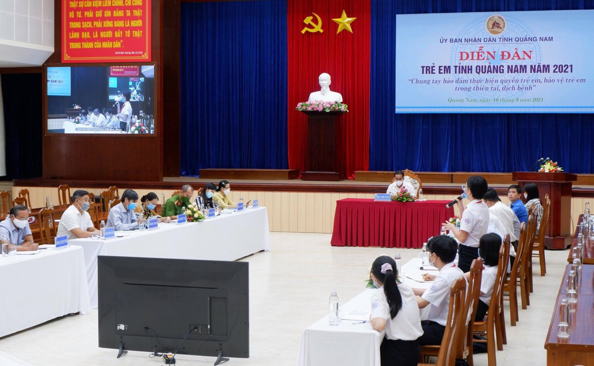 Diễn đàn Trẻ em Quảng Nam năm 2021 ghi nhận nhiều khuyến nghị của trẻ em.