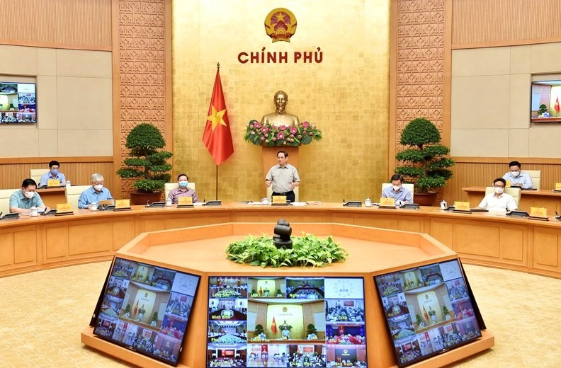 Thủ tướng Phạm Minh Chính chủ trì cuộc họp Ban Chỉ đạo Quốc gia phòng chống COVID-19.