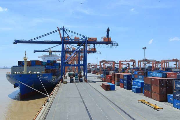 Xuất khẩu tiếp tục tăng trưởng 2 con số sau 9 tháng 2021. (Ảnh: TTXVN)