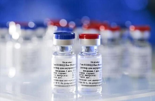 Vaccine Sputnik V ngừa Covid-19 của Nga. Ảnh: IRNA/TTXVN