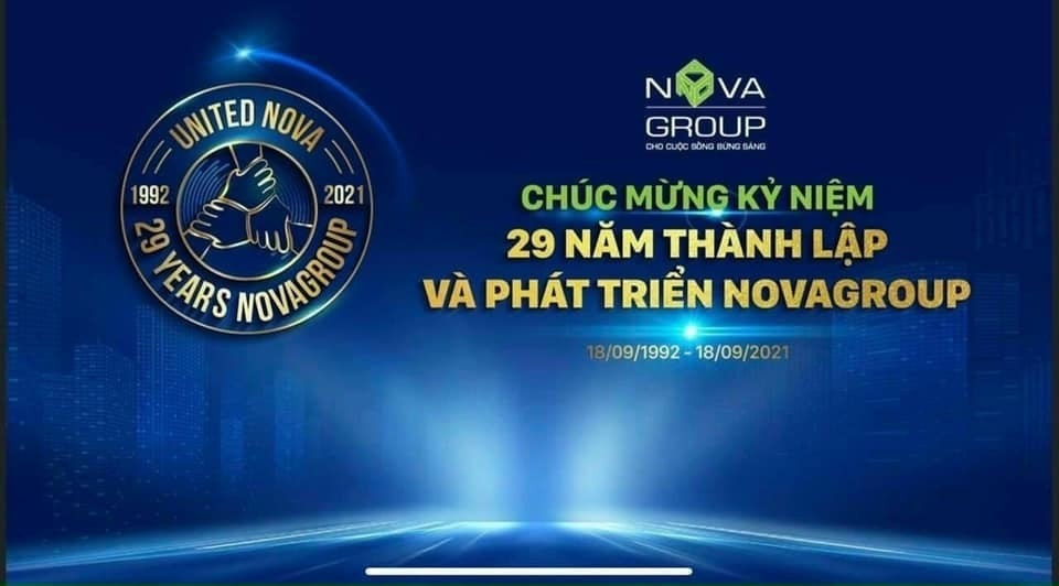 Ngày 18/9/1992-18/9/2021 - Chúc mừng sinh nhật 29 năm thành lập và phát triển NOVALAND