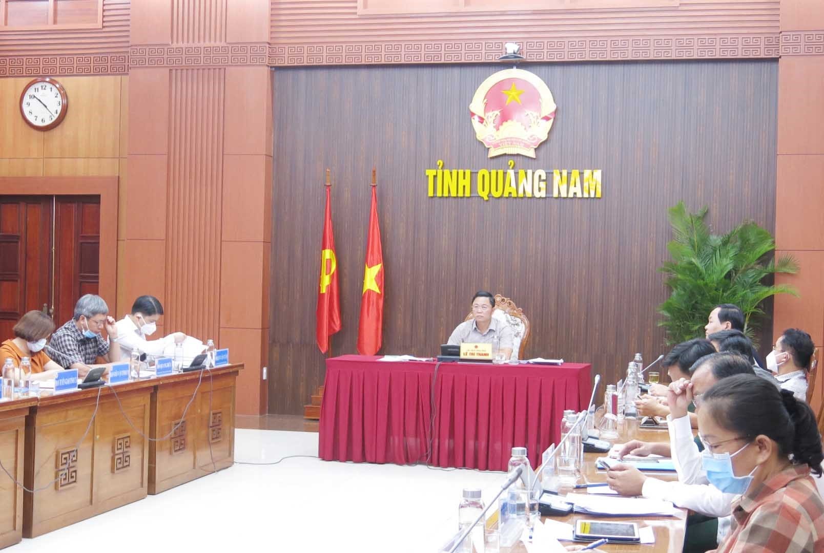 Quang cảnh phiên họp trực tuyến sáng ngày 6.10. Ảnh: T.D