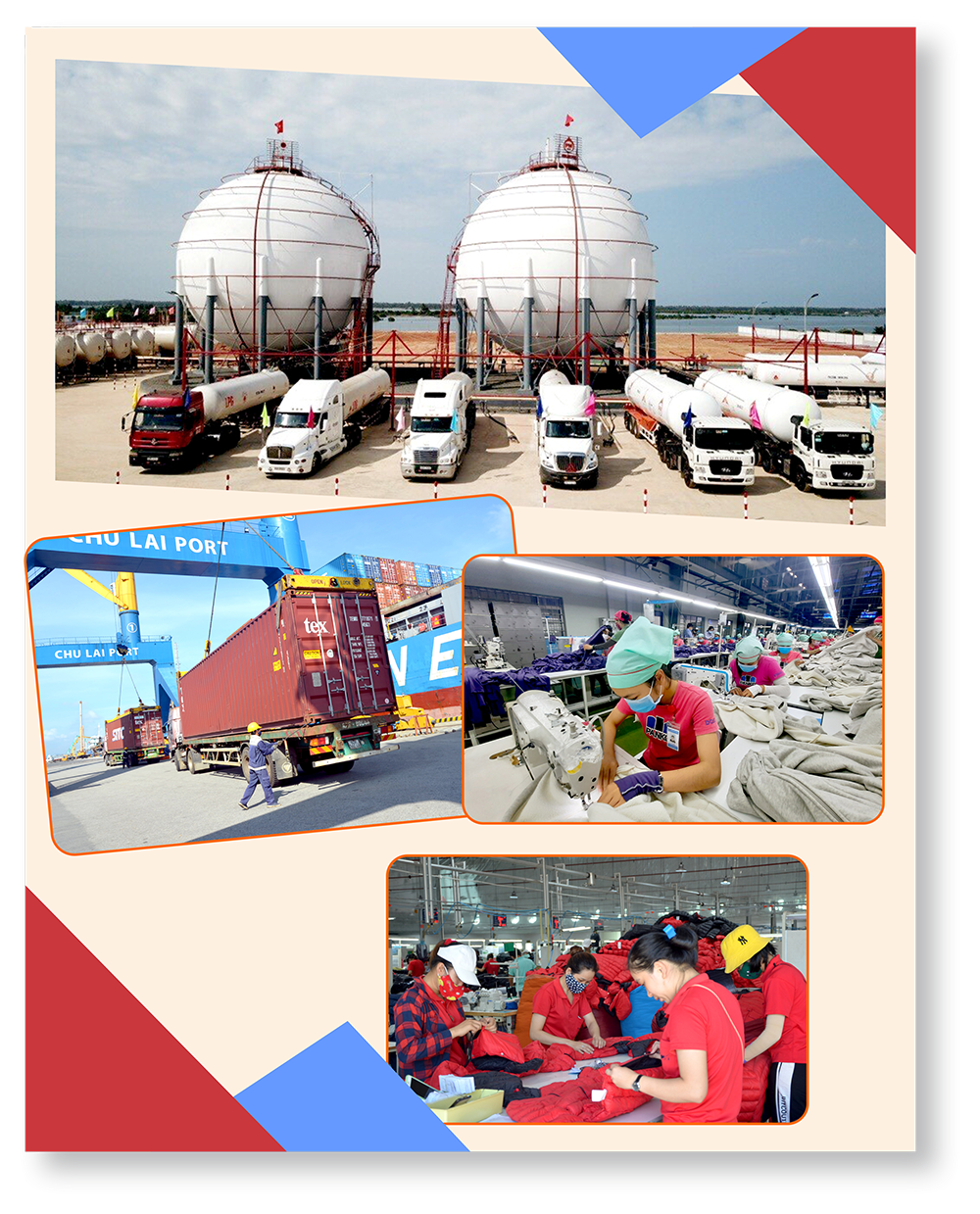 Hệ thống vận chuyển logicstics phát triển mạnh tại cảng Trường Hải - Chu Lai.