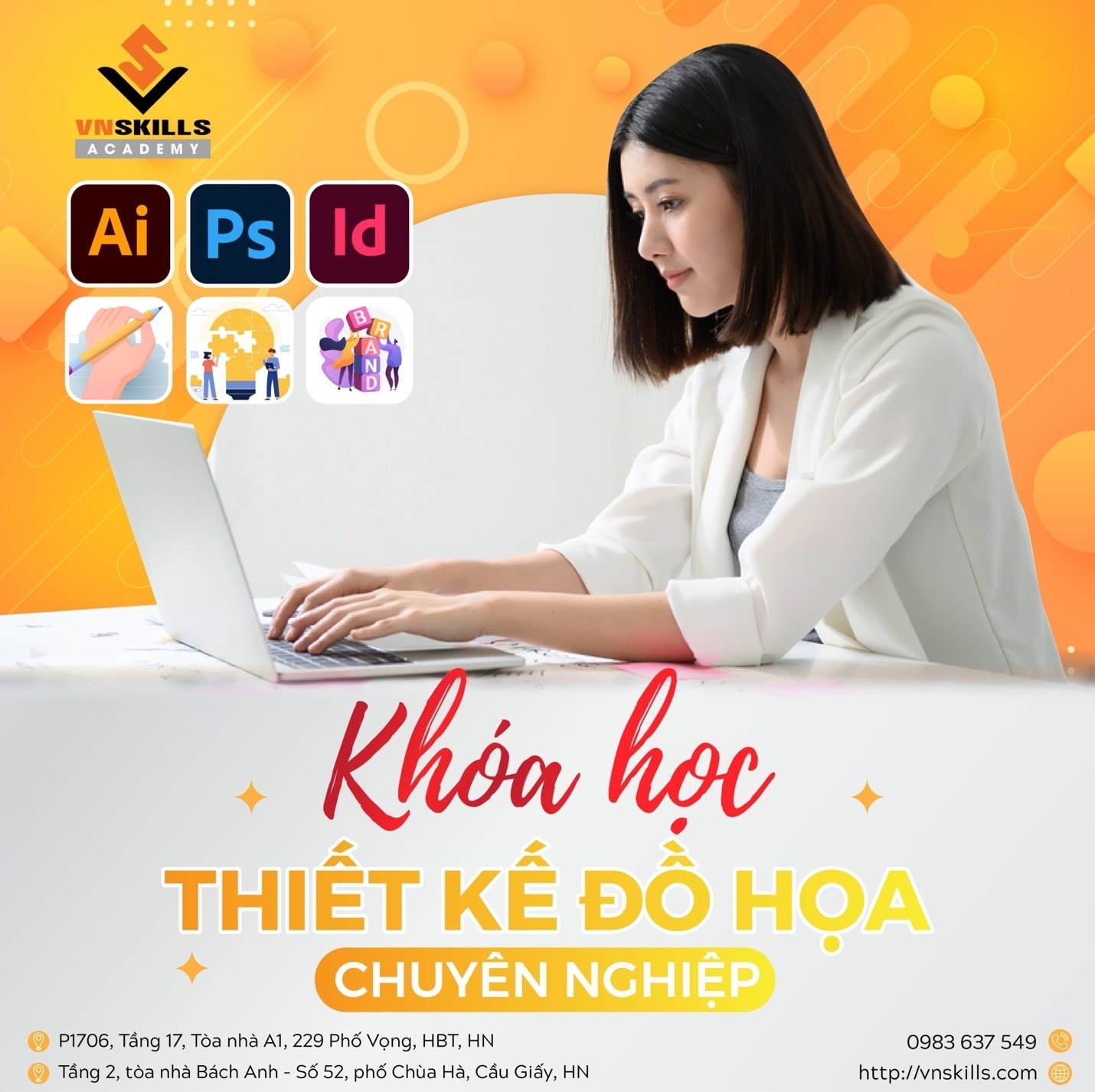 Khóa học thiết kế đồ họa chuyên nghiệp tại VNSkills