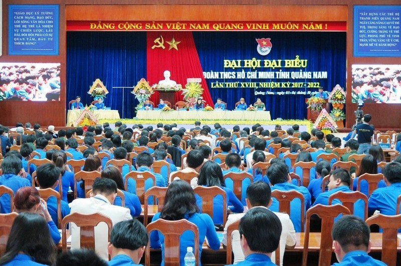 Đại hội Đại biểu Đoàn TNCS Hồ Chí Minh tỉnh Quảng Nam lần thứ XVIII, nhiệm kỳ 2017 - 2022.
