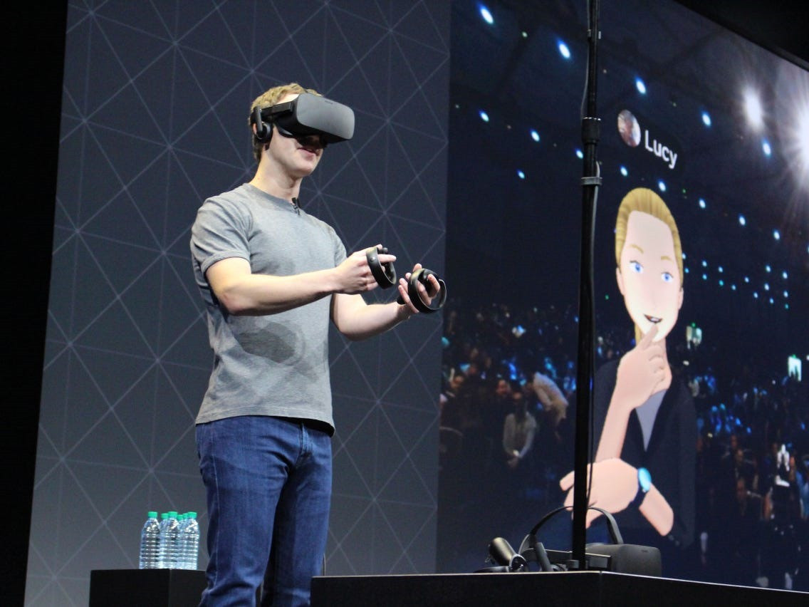 Giám đốc điều hành Facebook Mark Zuckerberg tại hội nghị các nhà phát triển Oculus vào năm 2016. Ảnh: Getty Images