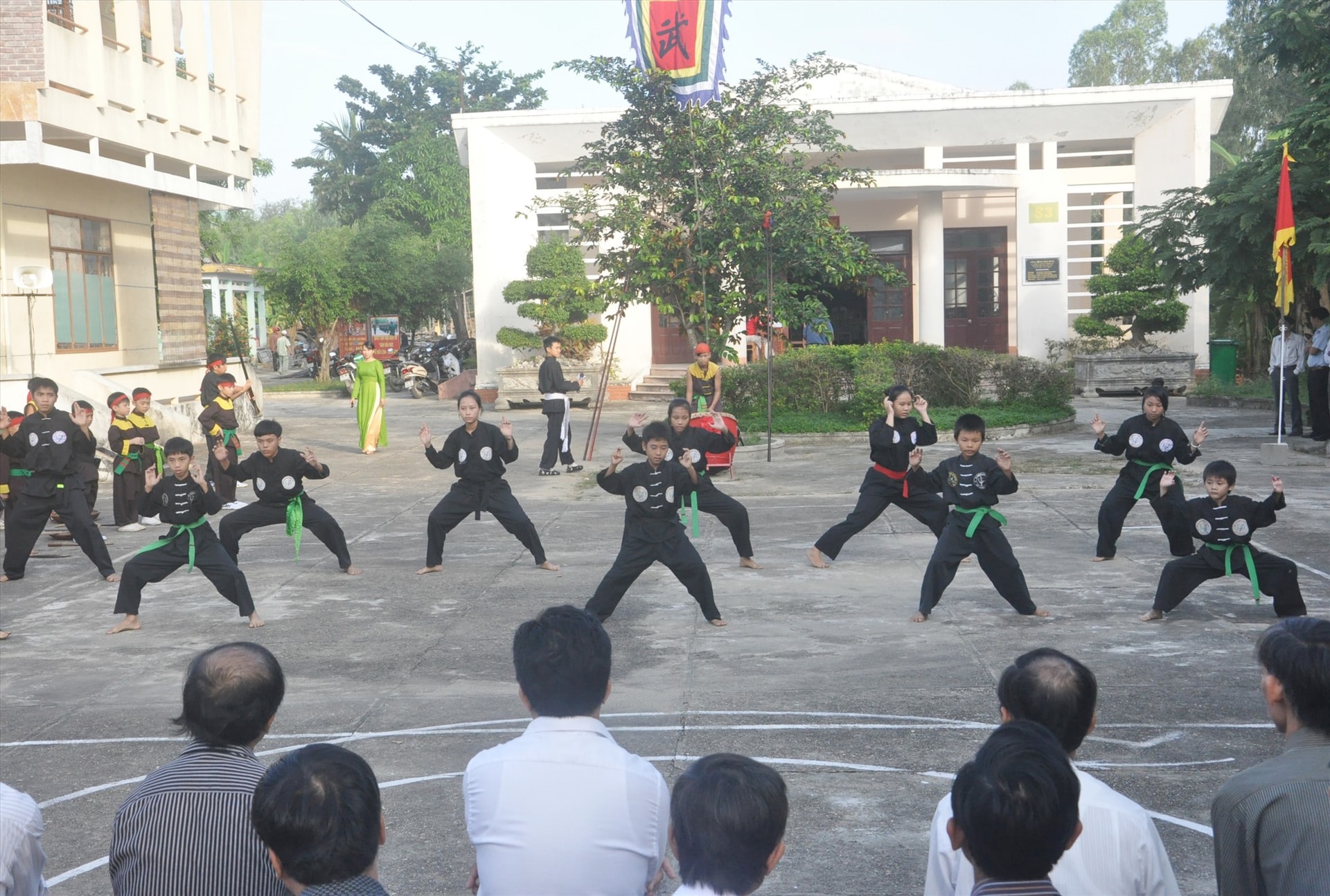 Võ sinh Điện Bàn trong một bài biểu diễn. Ảnh: T.VY