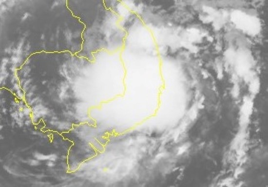 Hình ảnh mây vệ tinh của Áp thấp nhiệt đới - Nguồn: Trung tâm Dự báo khí tượng thủy văn quốc gia