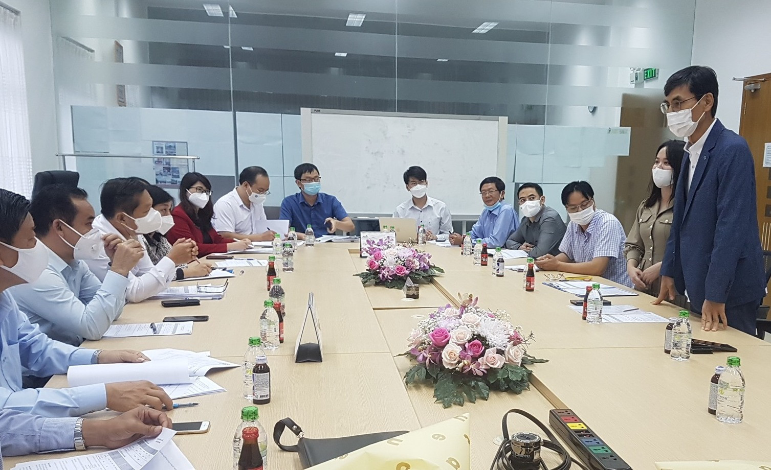 Đoàn công tác Bộ LĐ-TB&XH làm việc với Công ty TNHH MTV Panko Tam Thăng. Ảnh: D.L