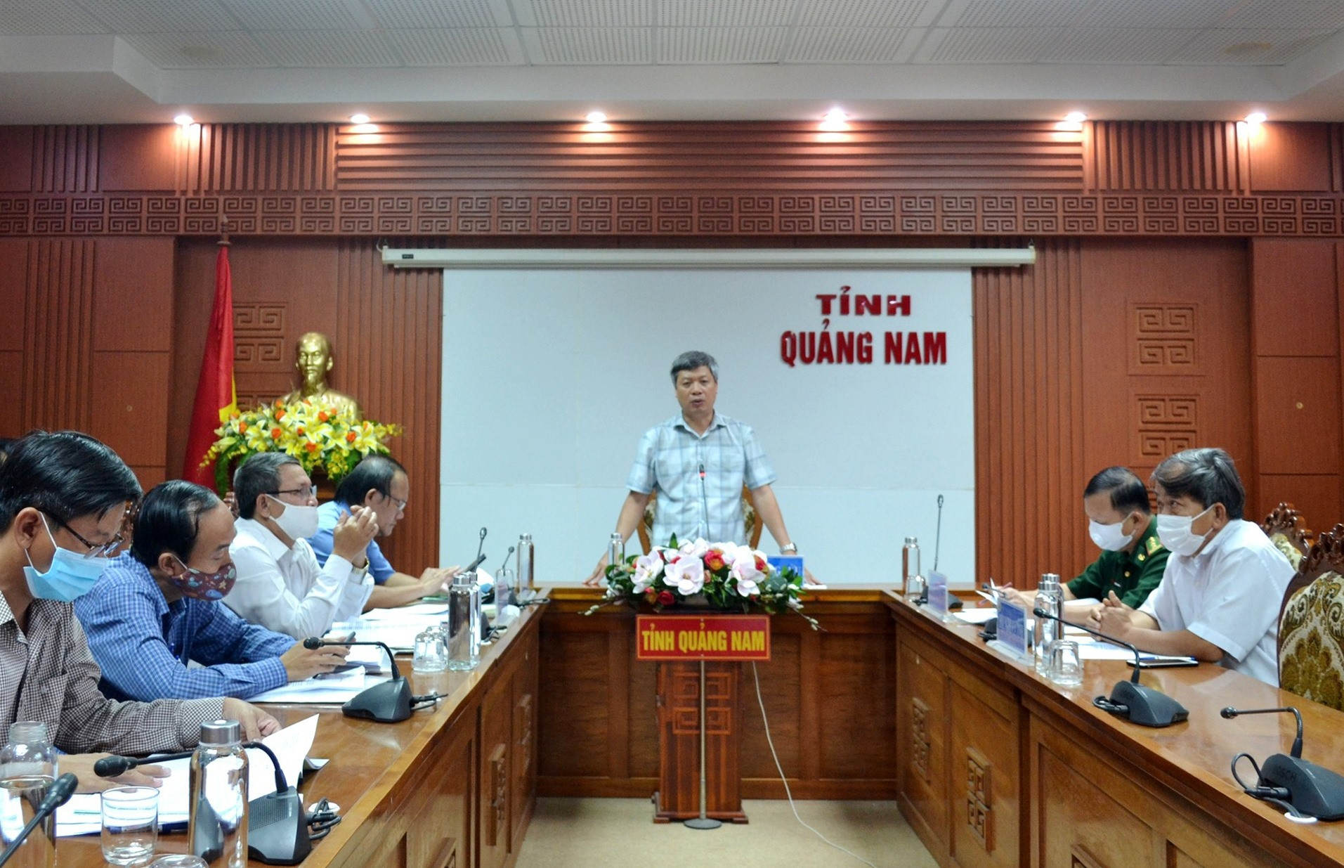 Phó Chủ tịch UBND tỉnh Hồ Quang Bửu phát biểu tại hội thảo. Ảnh: Q.VIỆT