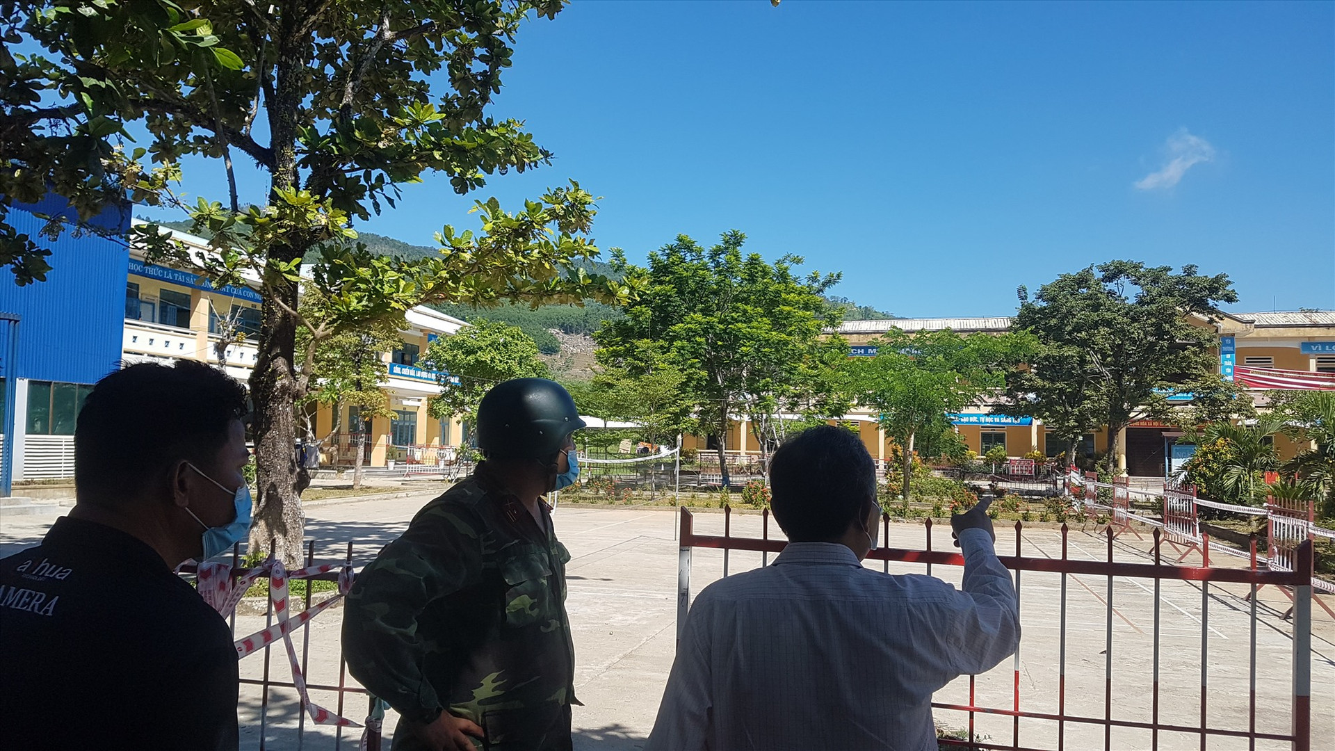 Một khu cách ly tập trung tại huyện Tiên Phước. Ảnh: D.L
