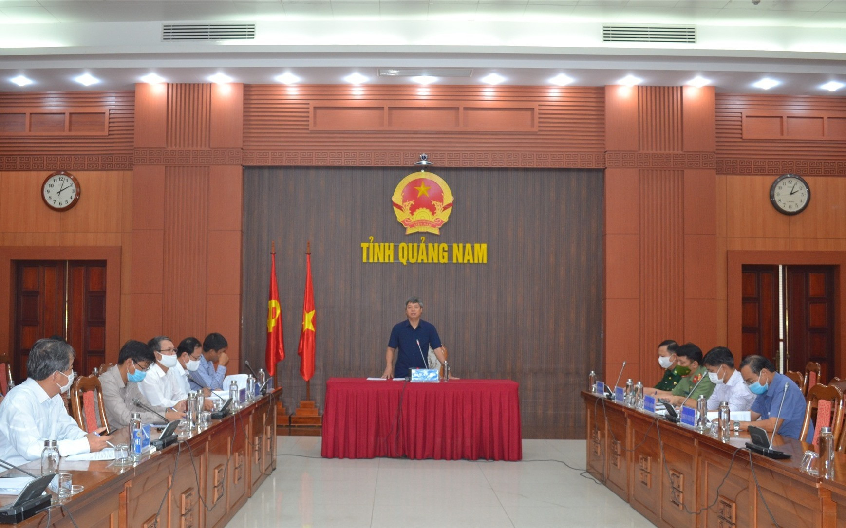 Phó Chủ tịch UBND tỉnh Hồ Quang Bửu phát biểu kết luận hội nghị. Ảnh: Q.VIỆT