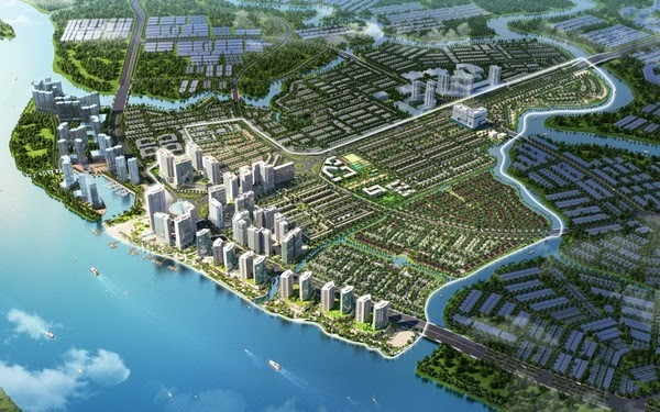 Phối cảnh khu đô thị tích hợp Izumi City của Nam Long tại Đồng Nai.