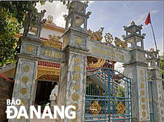 Chùa Phú Thọ (thôn Phú An, xã Đại Thắng, huyện Đại Lộc, tỉnh Quảng Nam) được xây dựng trên nền chùa cũ. Ảnh: V.T