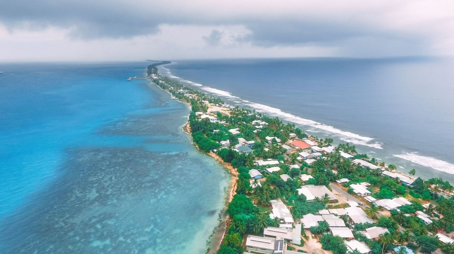 Một phần của quốc đảo Tuvalu. Ảnh: islandsbusiness