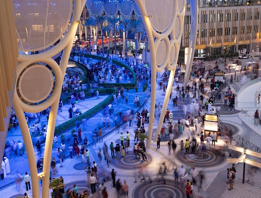 Expo 2020 Dubai dự kiến thu hút khoảng 25 triệu lượt khách tham quan, trải nghiệm hàng loạt ứng dụng số hóa. Ảnh: tradearabia