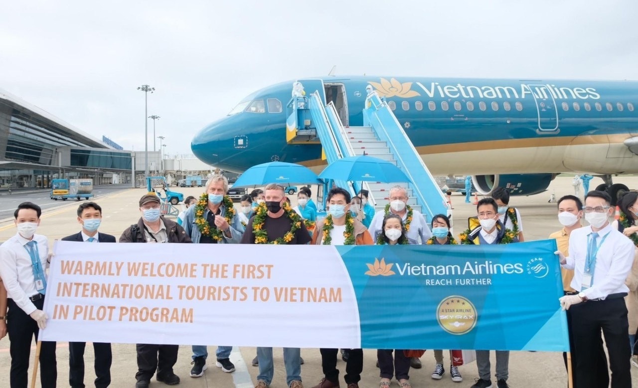 The tourist delegation accommodated at Hoiana Resort, Quang Nam province.