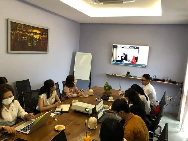 A videoconference to introduce tourist attraction of Quang Nam province to South Korea