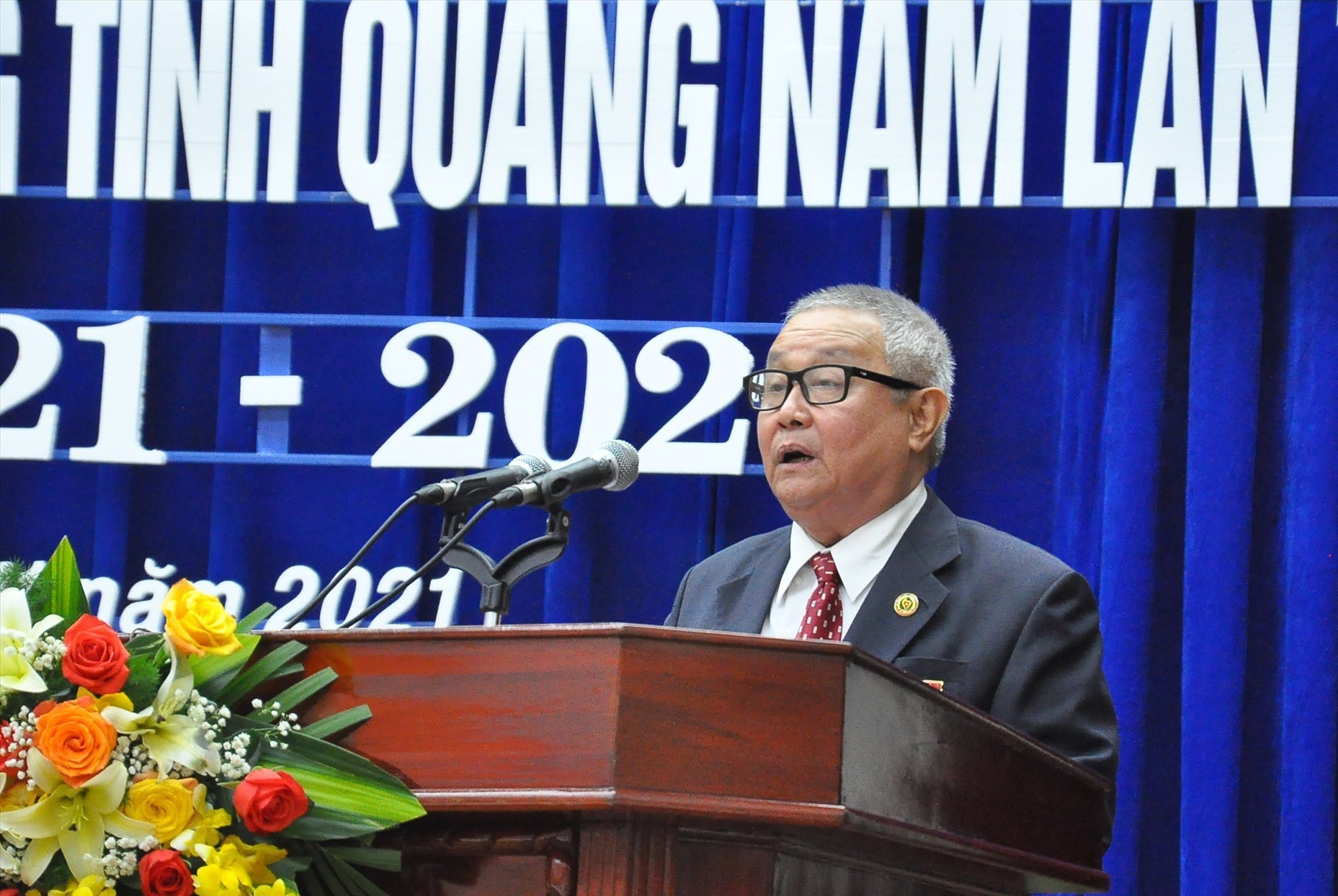 Ông Bùi Phan Toản được bầu tái đắc cử chức danh Chủ tịch Hội Cựu TNXP tỉnh khóa IV. Ảnh: VINH ANH