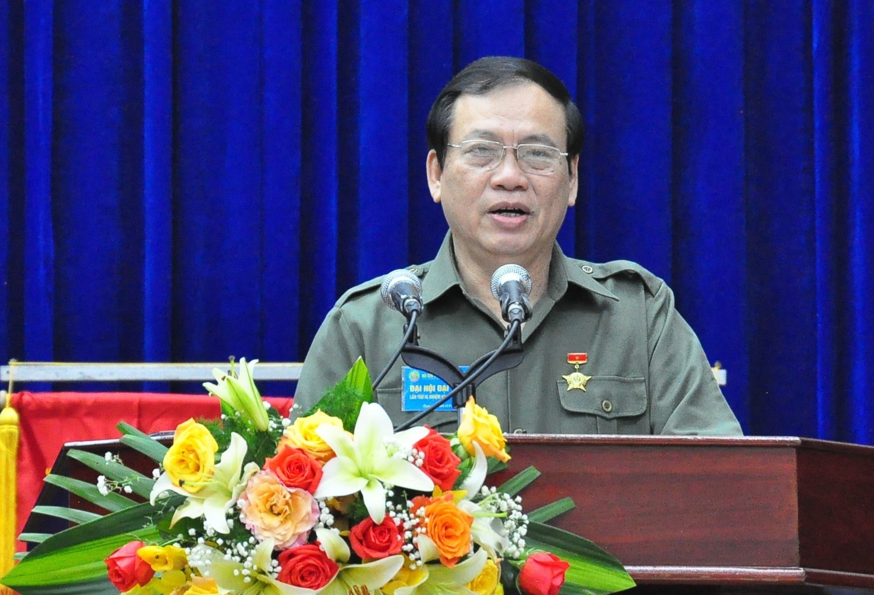 Ông Vũ Trọng Kim - Chủ tịch Trung ương Hội Cựu TNXP Việt Nam phát biểu. Ảnh: VINH ANH