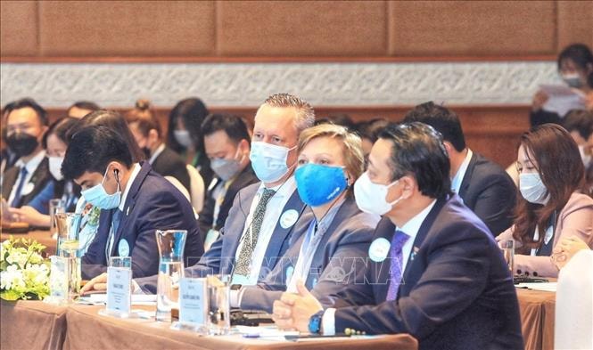 Các đại biểu nước ngoài tham dự Diễn đàn. Ảnh: Tuấn Anh/TTXVN