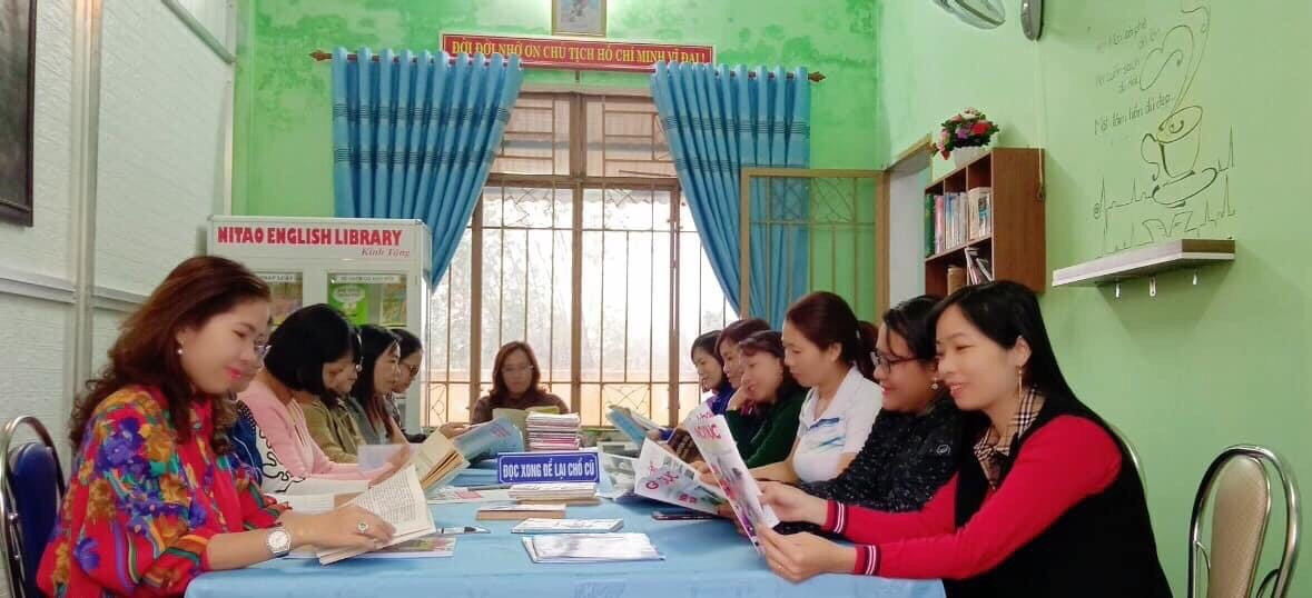 Phòng đọc giáo viên Trường Tiểu học Võ Thị Sáu.