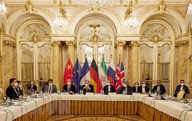 Toàn cảnh vòng đàm phán mới về khôi phục thoả thuận hạt nhân Iran ở Vienna, Áo ngày 9-12-2021. (Ảnh: AFP/TTXVN)