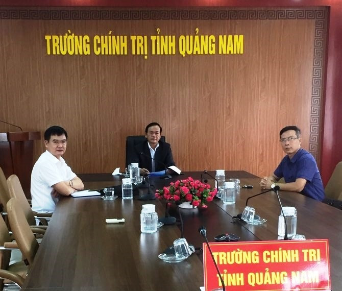 Điểm cầu trường chính trị tỉnh Quảng Nam.