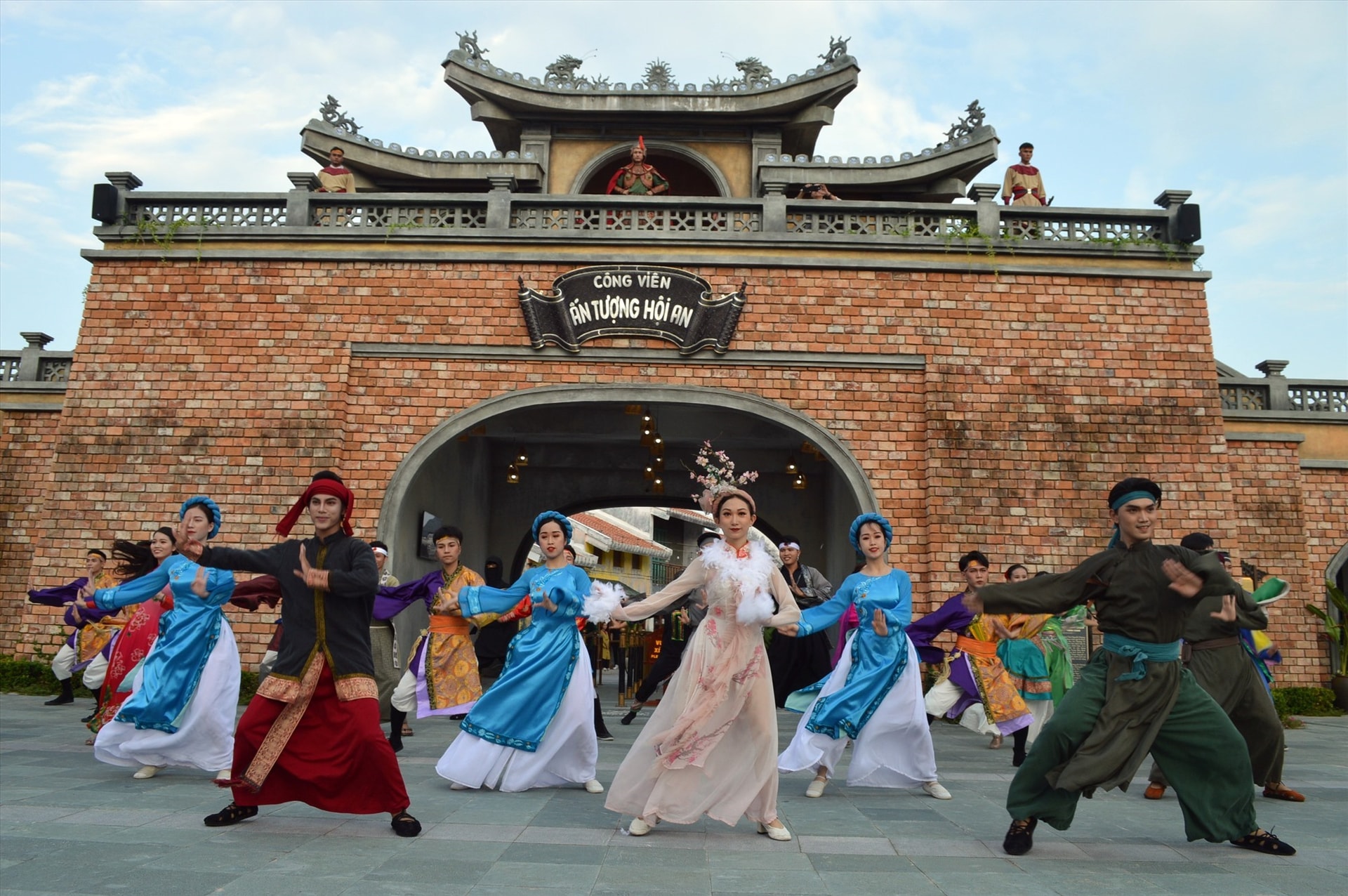 An art performance in Hoi An Memories Park