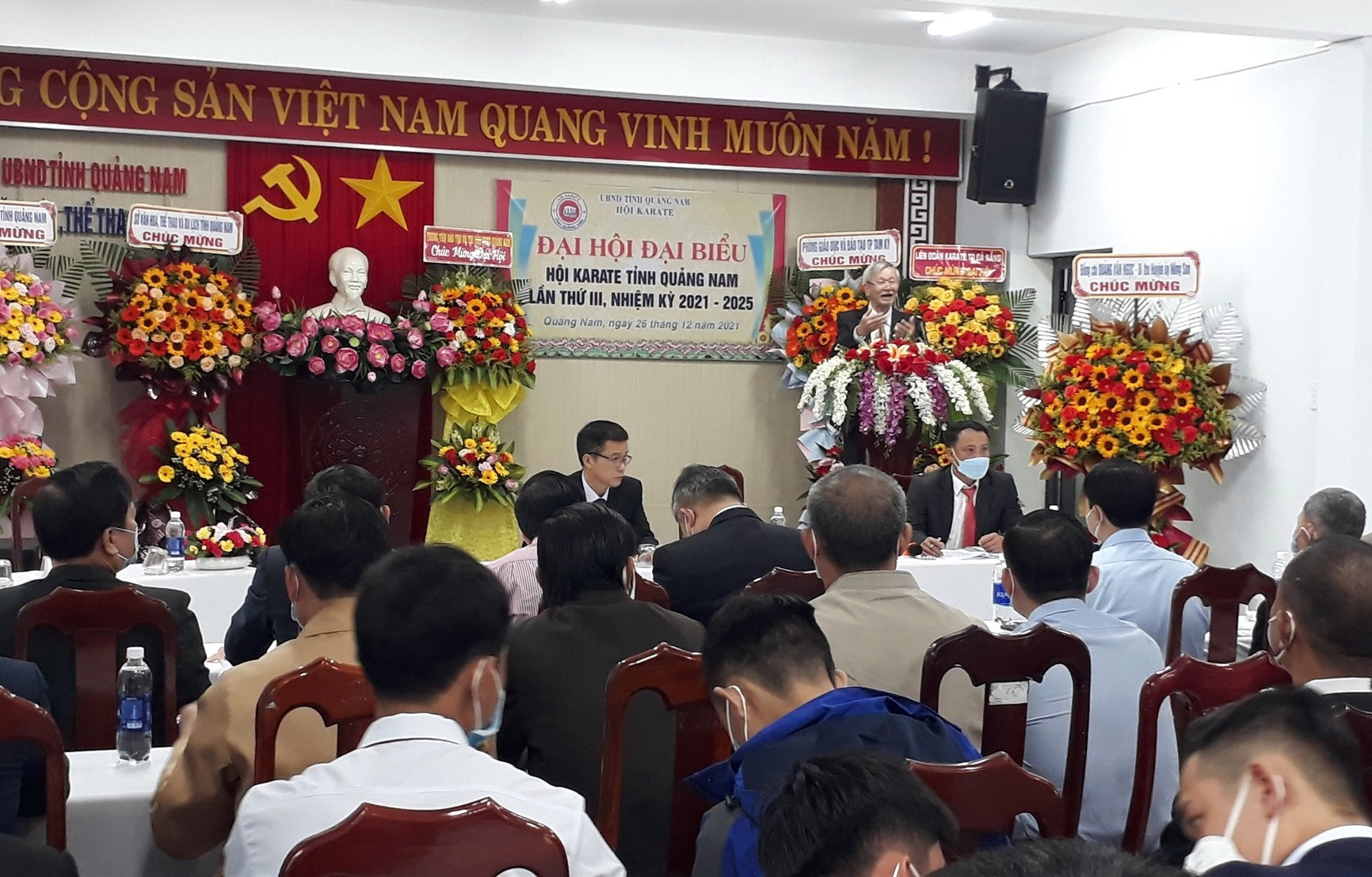 Đại hội Hội Karate tỉnh Quảng Nam nhiệm kỳ III. Ảnh: T.V