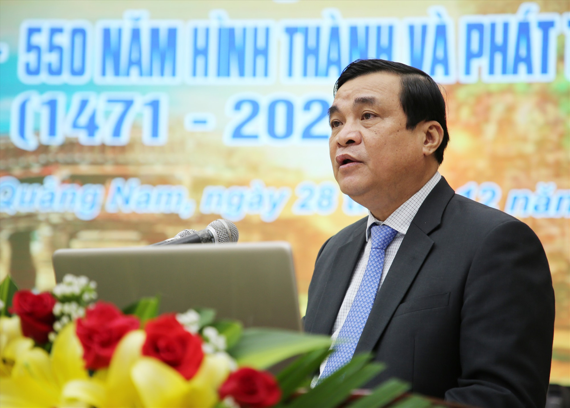 Bí thư Tỉnh ủy Phan Việt Cường phát biểu tại hội thảo.