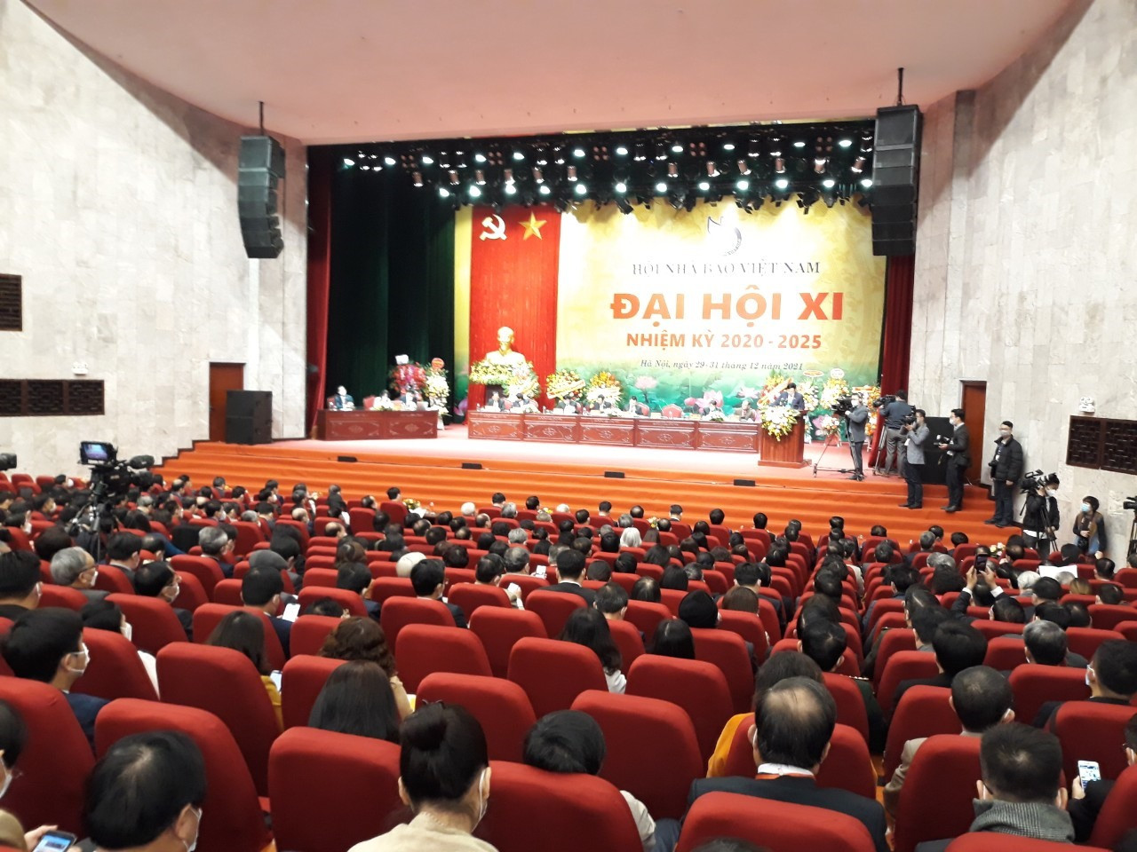 Quang cảnh phiên chính thức Đại hội Hội Nhà báo Việt Nam. Ảnh: B.A