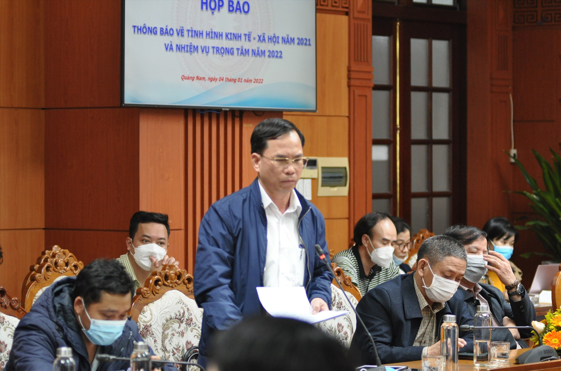 Ông Nguyễn Thanh Hồng - Giám đốc Sở VH-TT&DL thông tin thêm về Năm du lịch quốc gia 2022. Ảnh: X.P