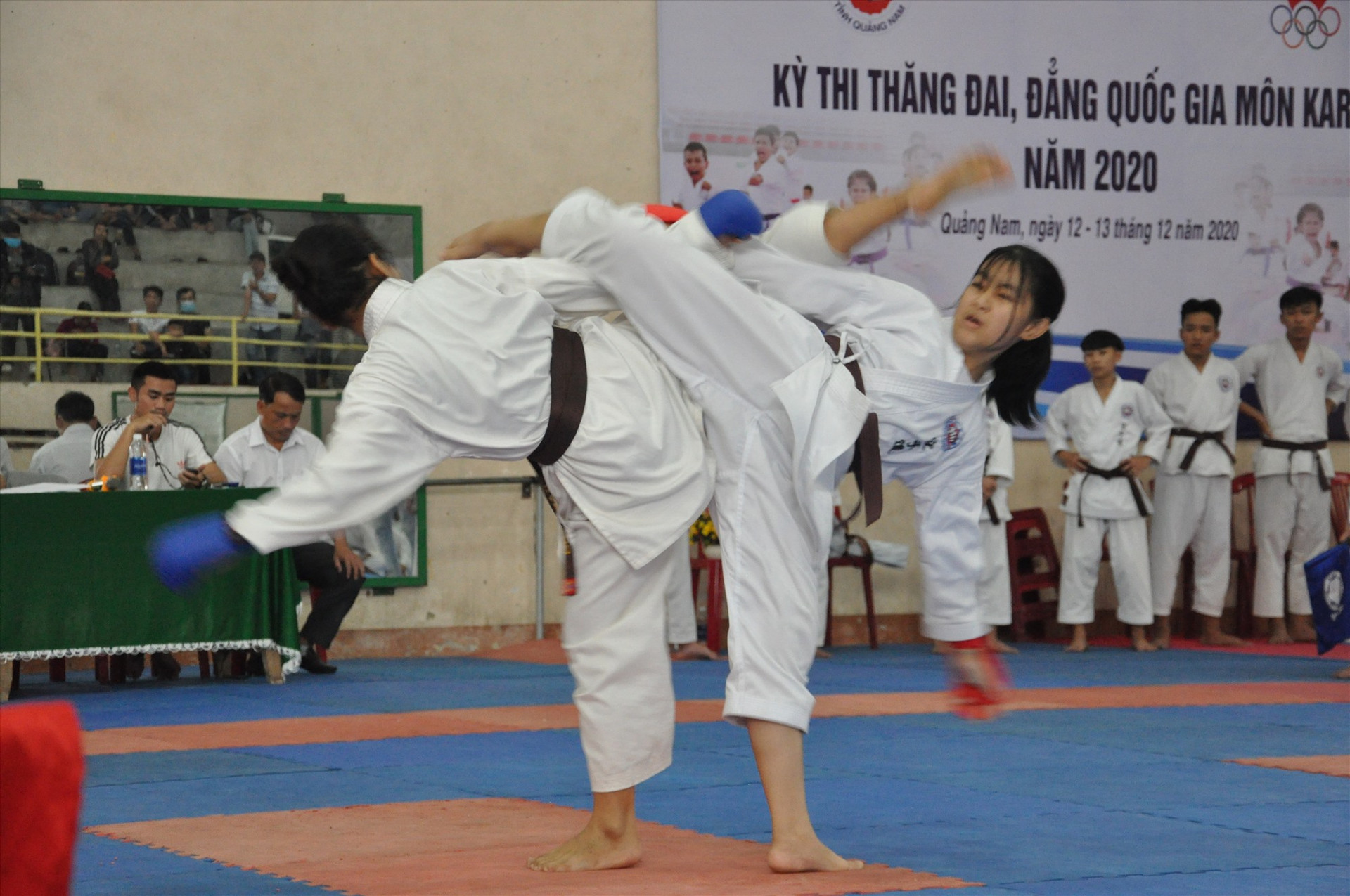 Hội Karate tỉnh Quảng Nam duy trì hàng năm giải vô địch các lứa tuổi và thi thăng đai, đẳng quốc gia, góp phần nâng cao chất lượng phong trào. Ảnh: T.VY
