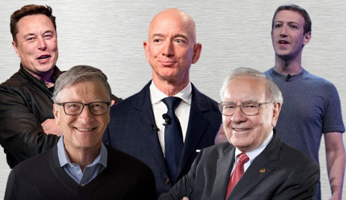 5 trong số những người giàu nhất thế giới hiện nay. Ảnh: 24newshd