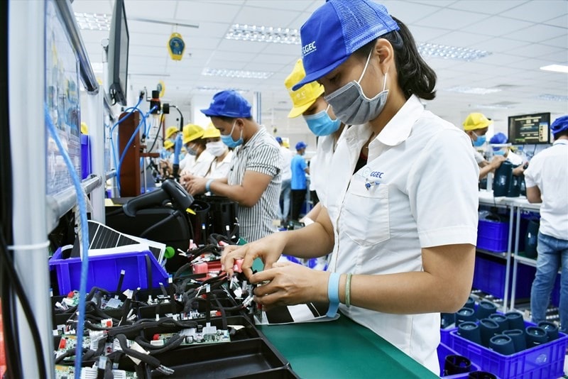 Workers in a production factor in Quang Nam