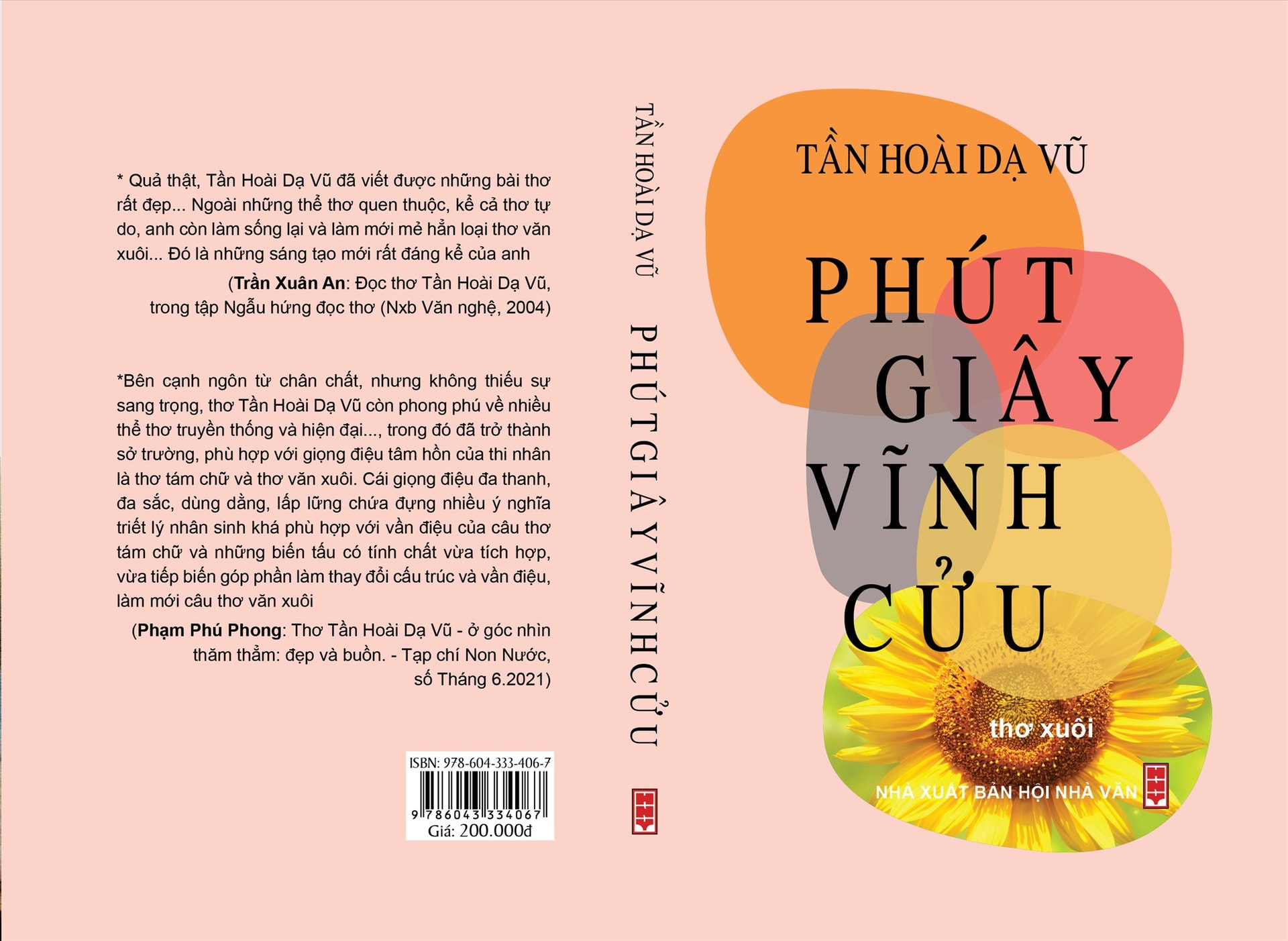 Bìa tập sách “Phút giây vĩnh cửu“.