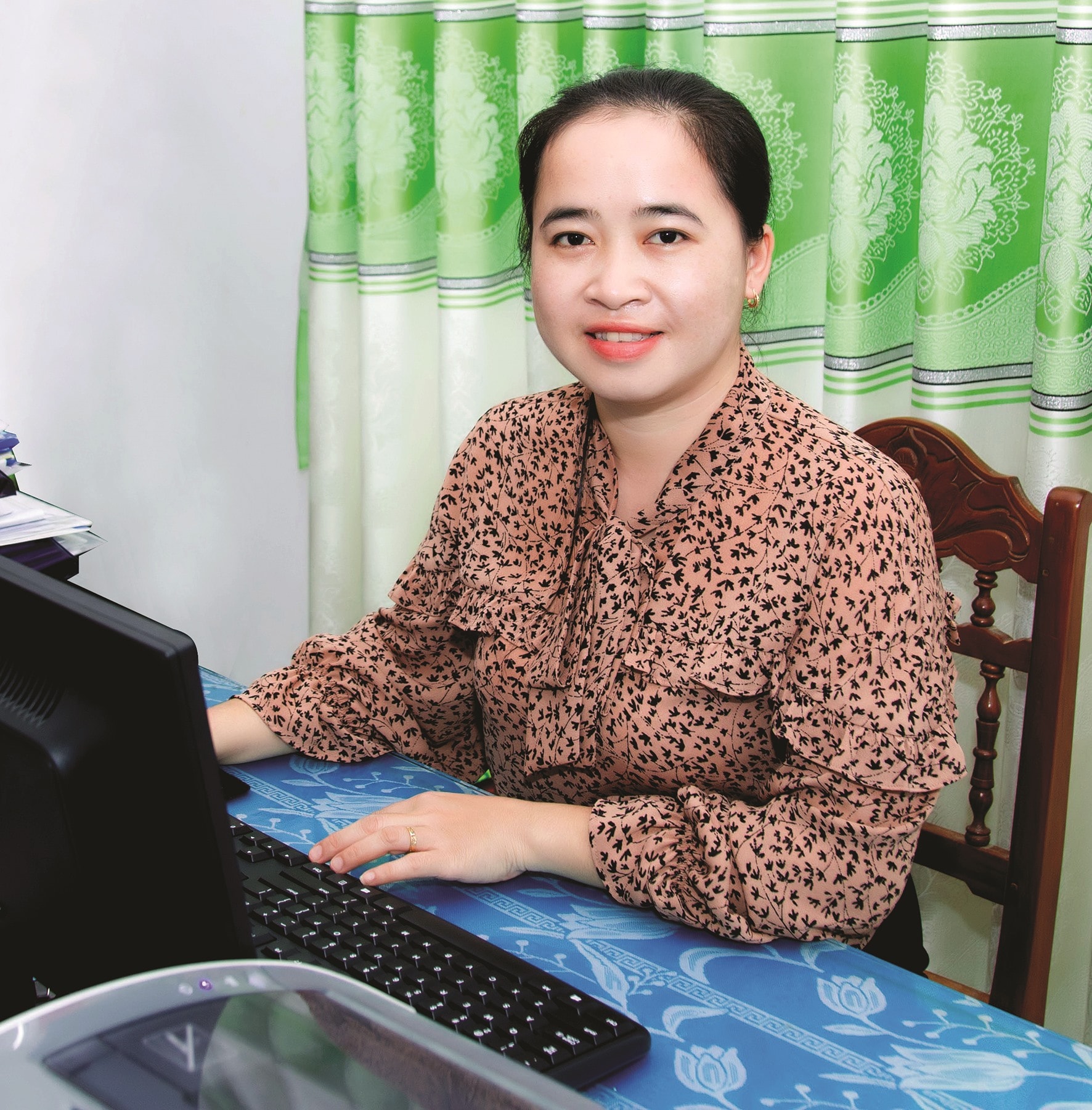 Nguyễn Thị Xuân Trang - Phó Bí thư Thường trực Đảng ủy xã Tam Thạnh (Núi Thành). Ảnh: N.Đ