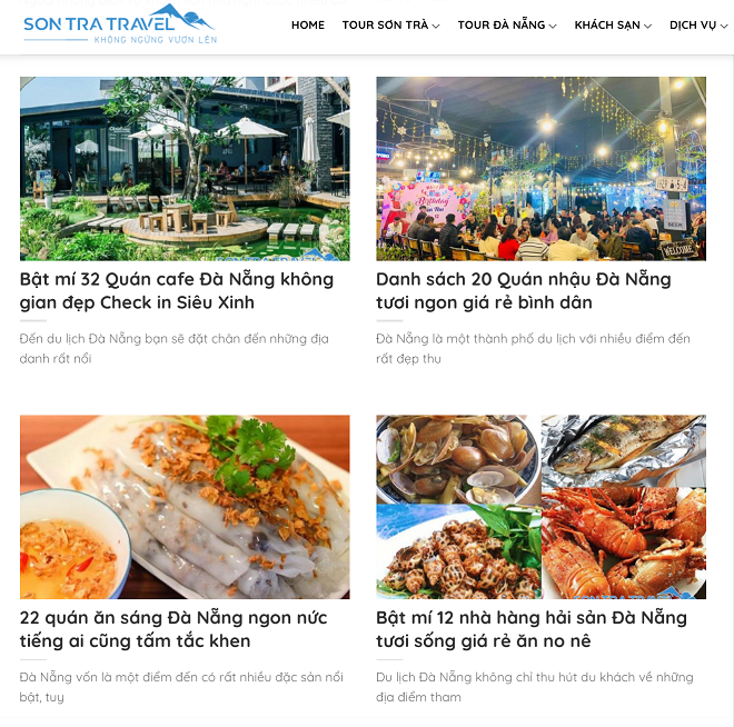 Ngoài tổ chức tour Đà Nẵng thì Sơn Trà Travel còn giới thiệu ẩm thực địa phương.